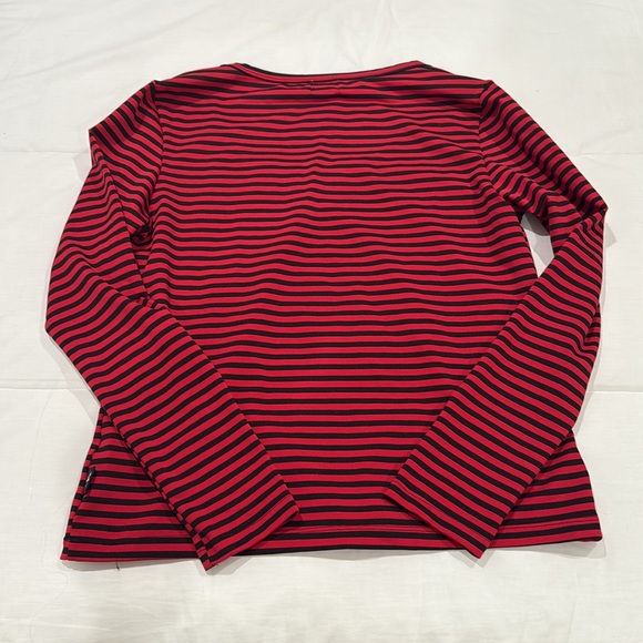 Striped Red and Black Women's Top - Picture 6 of 6